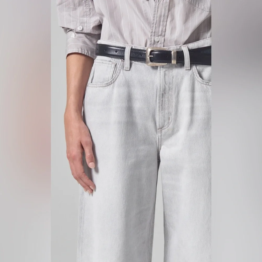 Citizens of Humanity Paloma Baggy Jeans Wide Comet Grey Size 27 - Picture 2 of 11